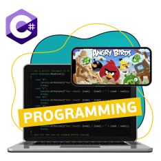 Программирование на C#. Удивительный мир 2D-игр - КИБЕРшкола программирования для детей, компьютерные курсы для школьников, начинающих и подростков - KIBERone г. Алтуфьевский
