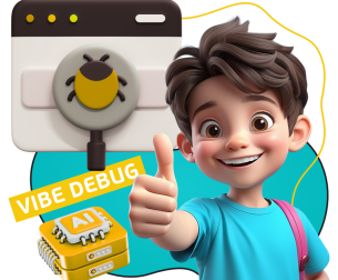 Тестирование & Vibe Debug. Охотники за багами - КИБЕРшкола программирования для детей, компьютерные курсы для школьников, начинающих и подростков - KIBERone г. Алтуфьевский